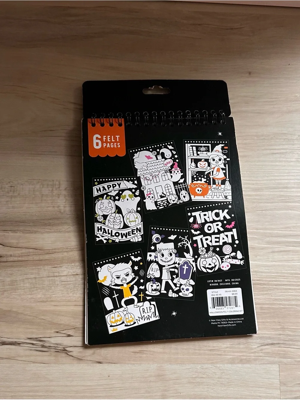 Halloween Felt Coloring Book